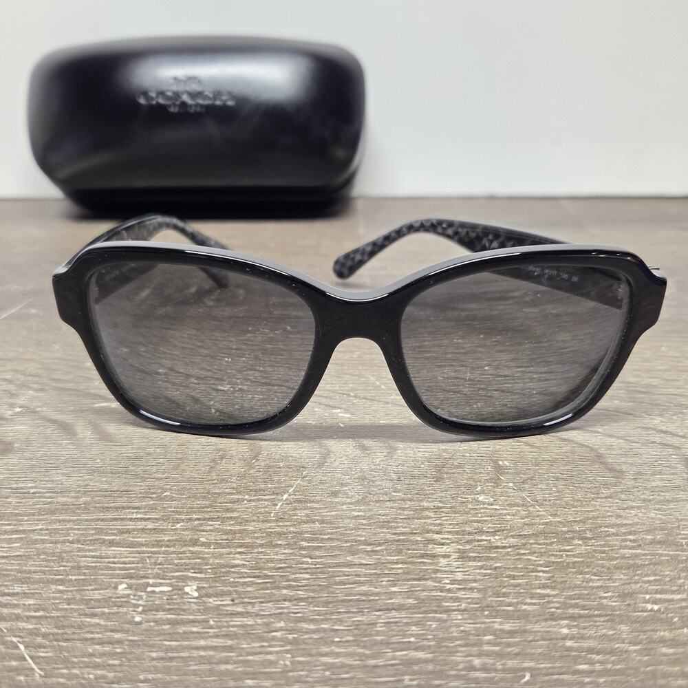 COACH L1010 HC8232 551011 Black 56 17 140 Women's Just Frames/w Cover. **read** - Picture 3 of 8